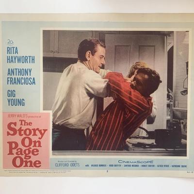 The Story on Page one original 1959 vintage lobby card