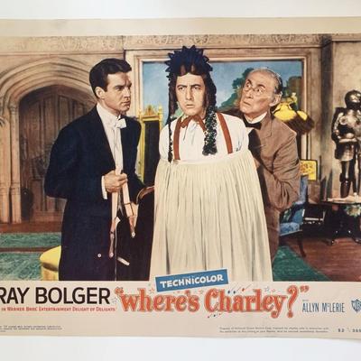 Where's Charley?
original 1952 vintage lobby card