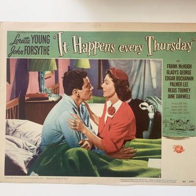 It Happens Every Thursday original 1953 vintage lobby card