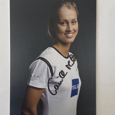 Badminton player Camilla Martin signed photo