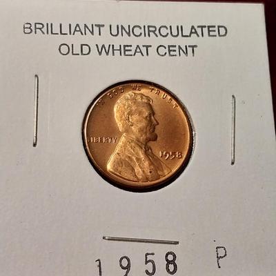 2 BRILLIANT UNCIRCULATED OLD WHEAT PENNIES