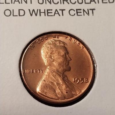 2 BRILLIANT UNCIRCULATED OLD WHEAT PENNIES