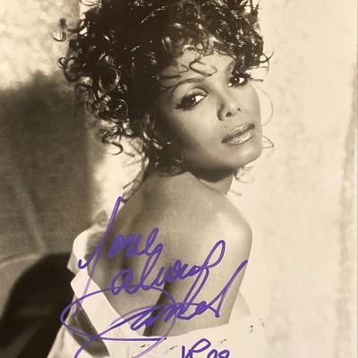 Janet Jackson Signed Photo
