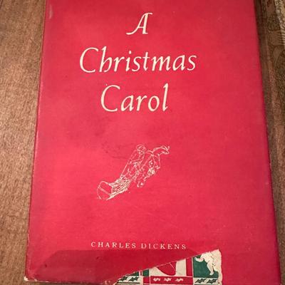 Vintage Christmas Book Lot Charles Dickens & More!