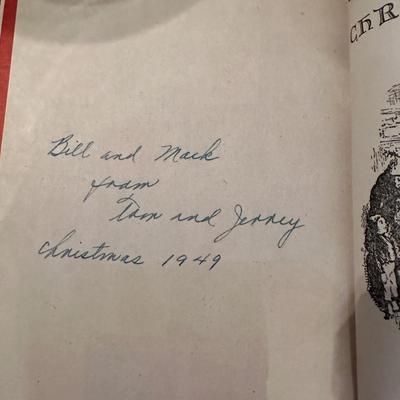 Vintage Christmas Book Lot Charles Dickens & More!