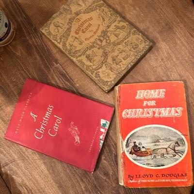 Vintage Christmas Book Lot Charles Dickens & More!
