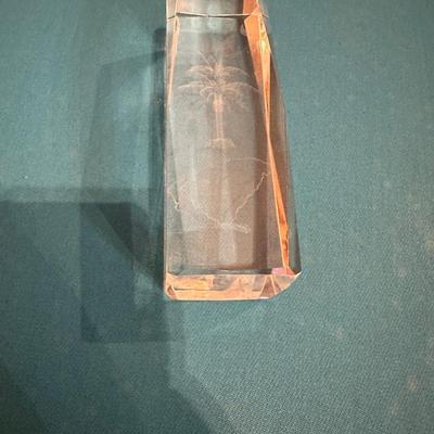 Crystal South Carolina Paperweight