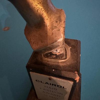 Vintage Clairol Hair Fashion Award Trophy