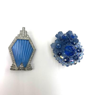 1060 Vintage Art Deco Period Costume Brooch, Jewelry HOBE