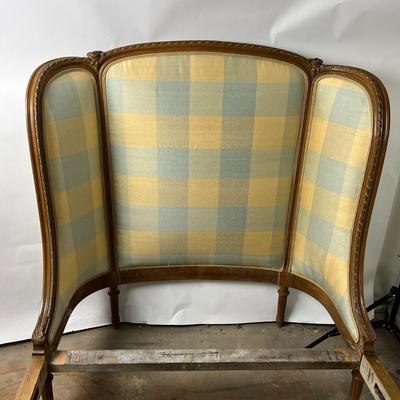 1948 Pair of Antique Custom Upholstered French Twin Beds