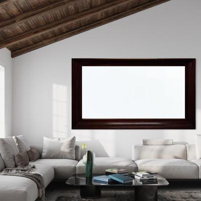 1951 Large Custom Made 8' Mahogany Wall Mirror