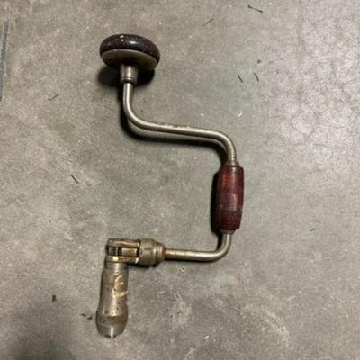 Pair of vintage hand drills