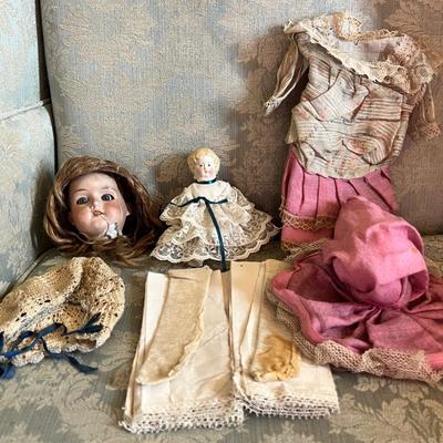 Antique Porcelain Doll Lot