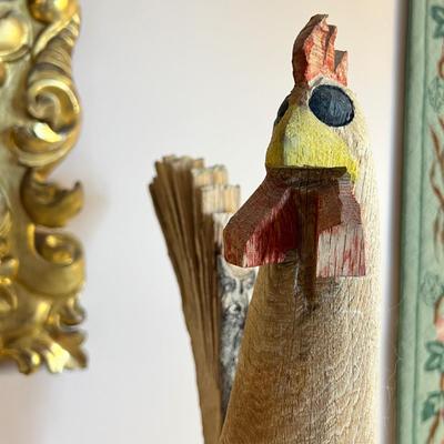 Lot Vintage Wood Carved Art Figurines