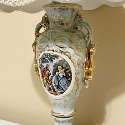 16â€ Baby Blue Porcelain Table Lamp