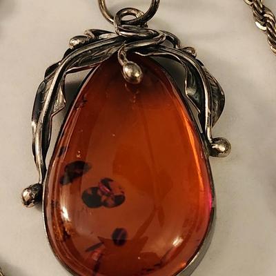 Butterscotch Amber Pendant Necklace