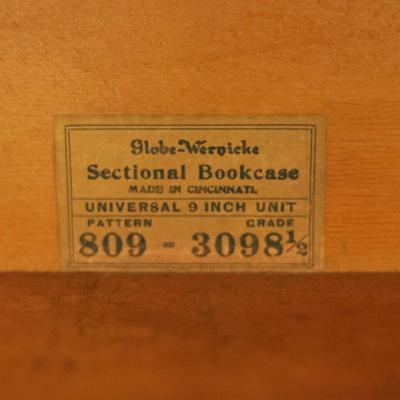 Globe-Wernicke Antique Mahogany Sectional Bookcase (See Description)