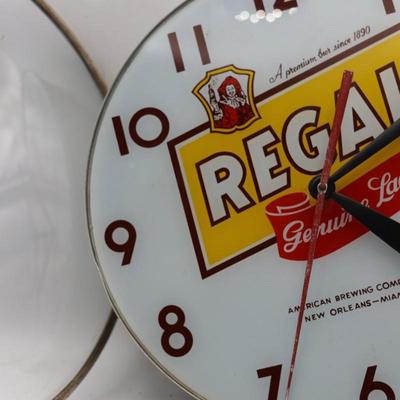 REGAL Lager Beer Light-up Clock (See Description)