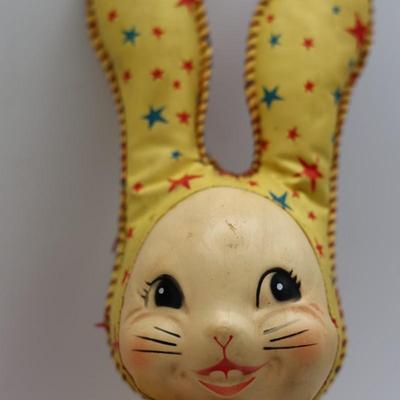 Vintage Bugs Bunny, Vinyl Stuffed Rabbit, Wooden Crib Musical Mobile