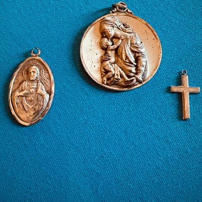 Sterling Silver Religious Jewelry Lot
