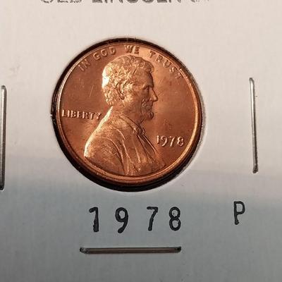 4 BRILLIANT UNCIRCULATED LINCOLN PENNIES