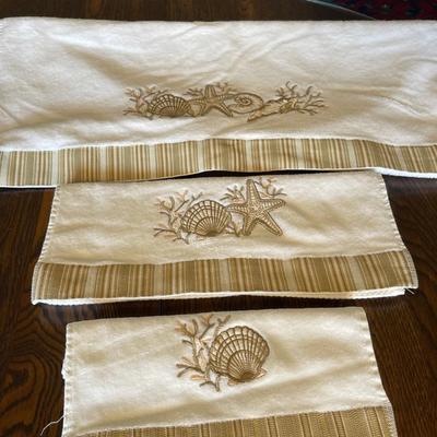Seashell Trio Towel Set