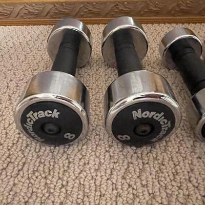 Set of Seven Nordic Track Hand Weights