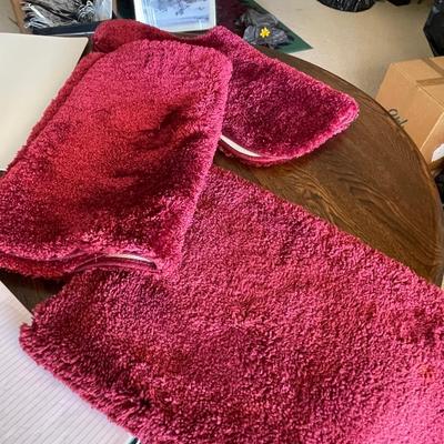 Three Piece Bath Mat Set
