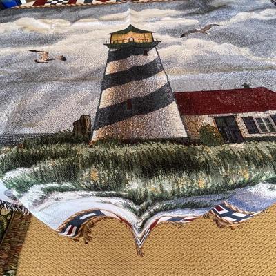 Two Adorable Lighthouse Throws
