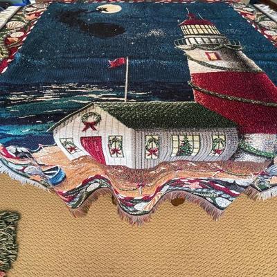 Two Adorable Lighthouse Throws