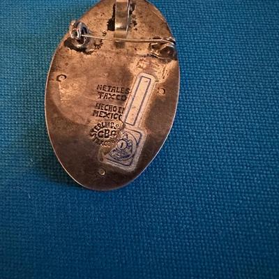 Sterling Silver Pendant Brooch