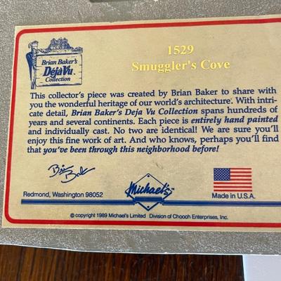 Brian Baker's Deja Vu Collection "1529 Smugglers Cove" Shelf Sitter