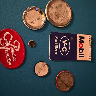 Vintage Button Pin Patch Lot