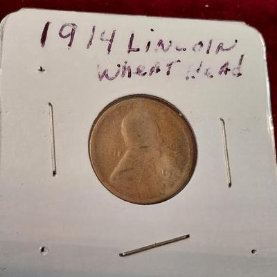 1914 & 1910-P WHEAT PENNIES AND 1980 PENNY
