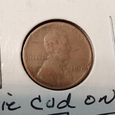 1914 & 1910-P WHEAT PENNIES AND 1980 PENNY