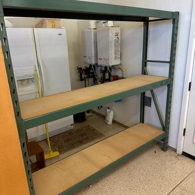 Lot 686, heavy duty, metal and wood storage rack