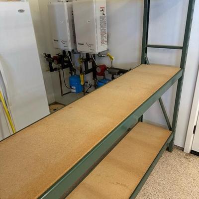 Lot 686, heavy duty, metal and wood storage rack