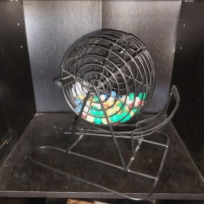 BINGO BALLS IN A CAGE, DECKS OF CARDS, CRAYONS AND MORE