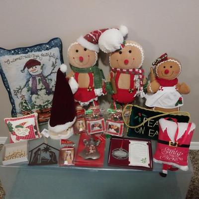 PLUSH GINGERBREAD PEOPLE, THROW PILLOWS AND MORE