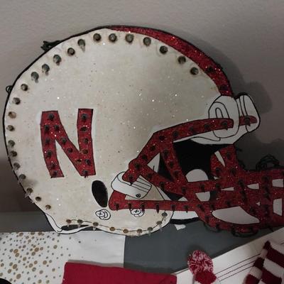 LIGHTED HUSKERS HELMET, PLACEMATS AND MORE