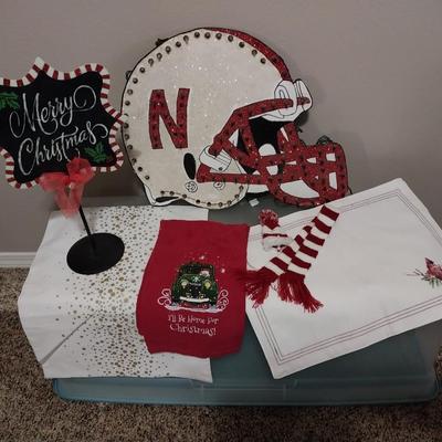 LIGHTED HUSKERS HELMET, PLACEMATS AND MORE