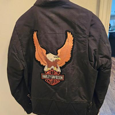 Harley Davidson M Jacket and Leather XL Vest (FC-DW)