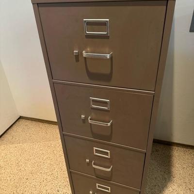 Lot 690 Hon 4 drawer file cabinet