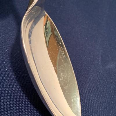 2 Large Silver Plate Sheffield Serving Spoons