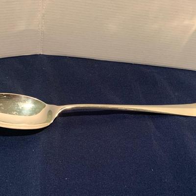 2 Large Silver Plate Sheffield Serving Spoons