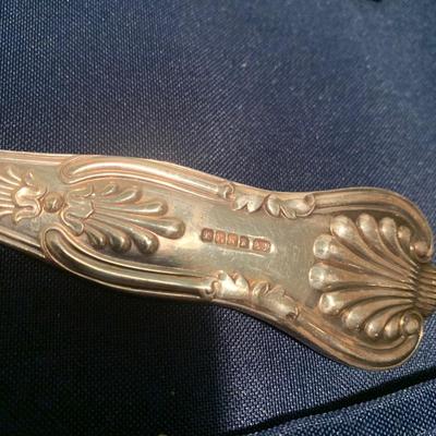 2 Large Silver Plate Sheffield Serving Spoons