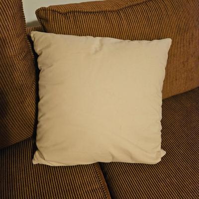 Large Sectional Sofa and Accent Pillows (LR-DW)