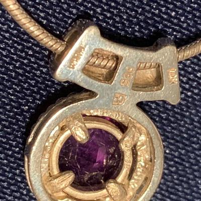 Amethyst Necklace Bracelet Earrings Lot