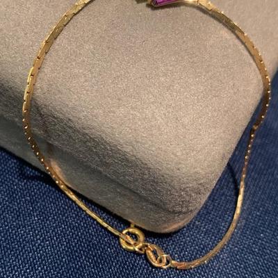 Amethyst Necklace Bracelet Earrings Lot