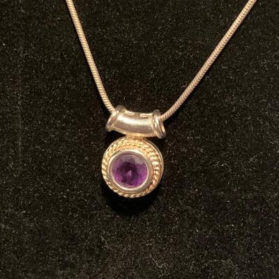 Amethyst Necklace Bracelet Earrings Lot